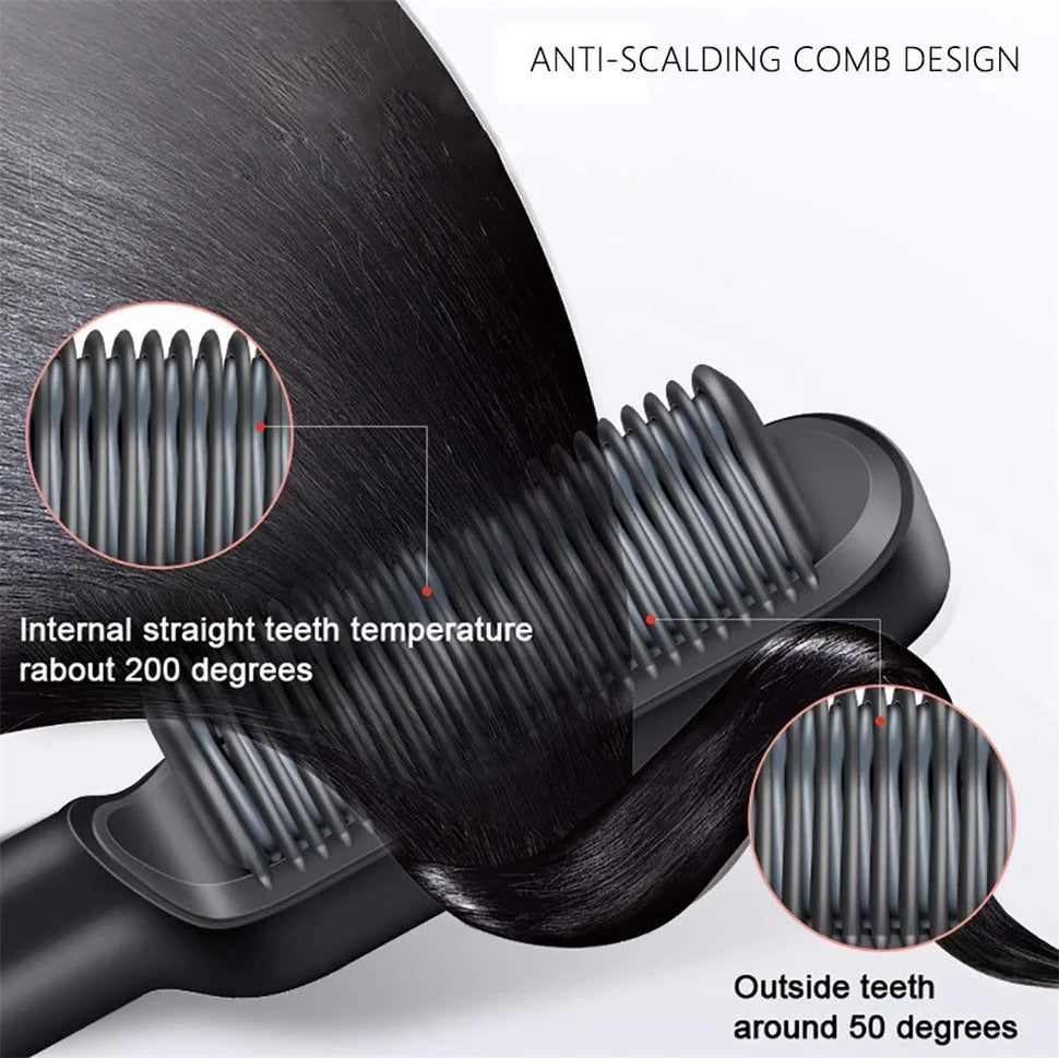 Multifunctional hair dryer straightener