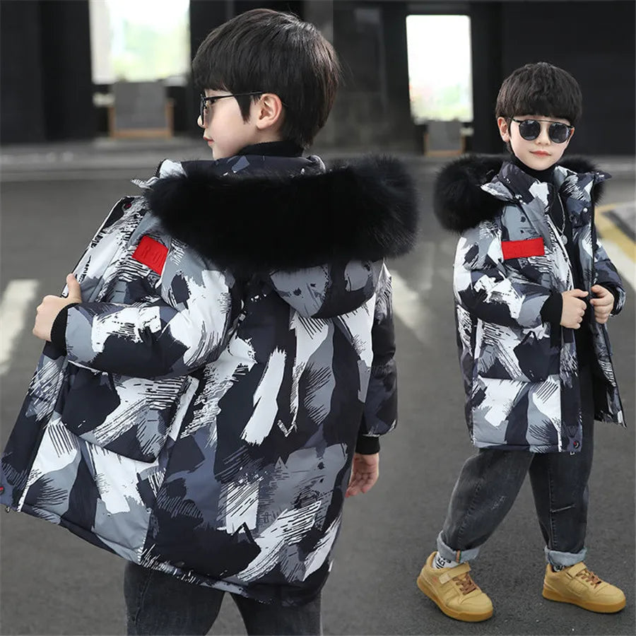 Casual hooded thick winter coat