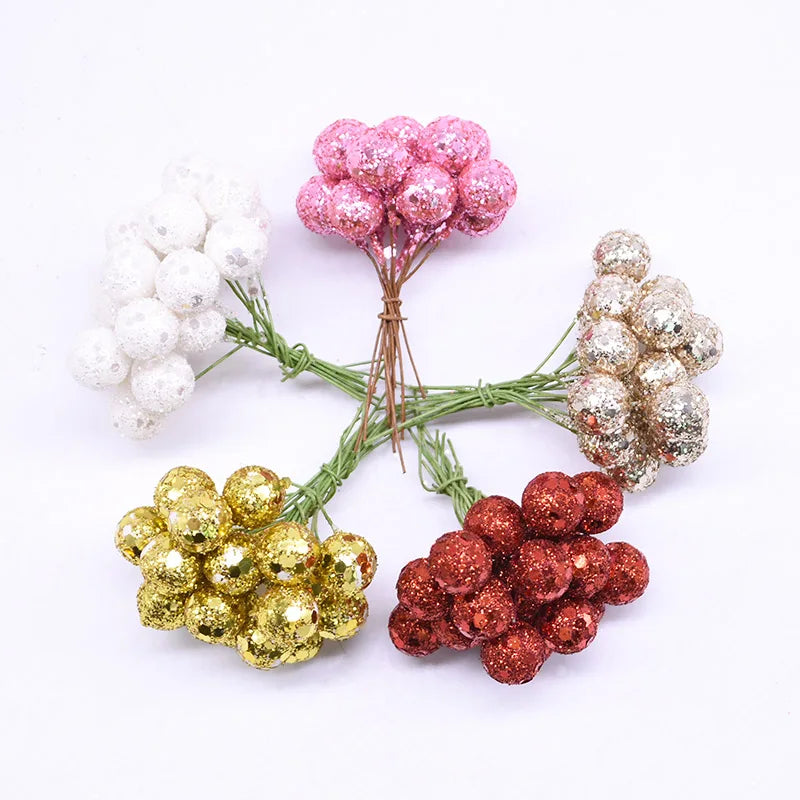 Christmas Mini Artificial Cherry Flower