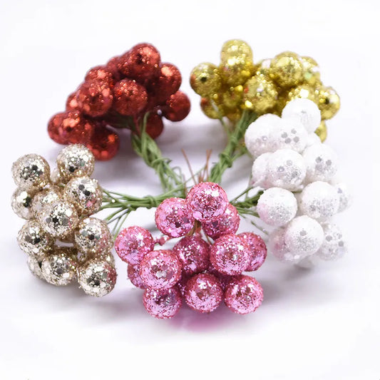 Christmas Mini Artificial Cherry Flower