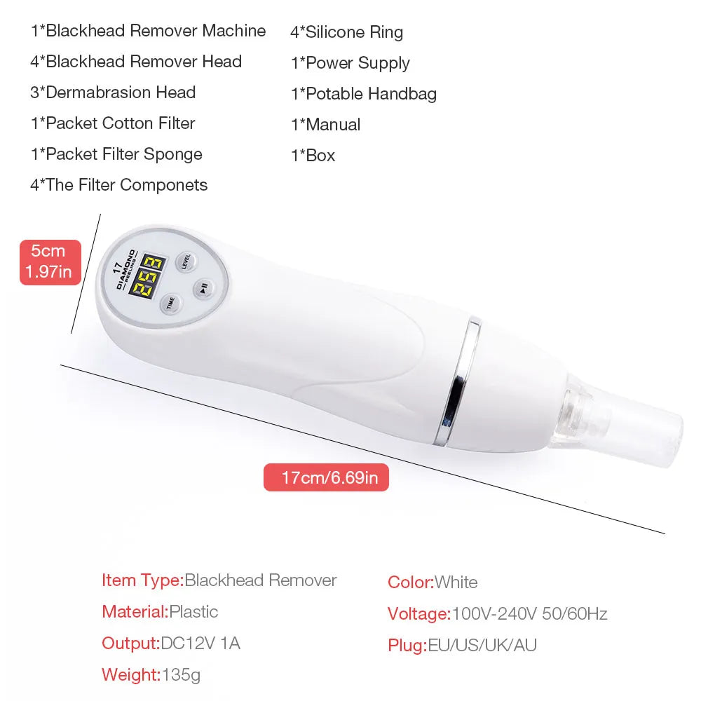 Digital Blackhead Facial Cleaner Machine