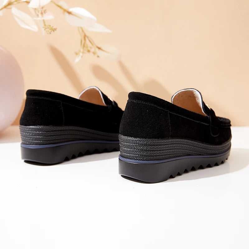 Casual Leather Flat Shoes