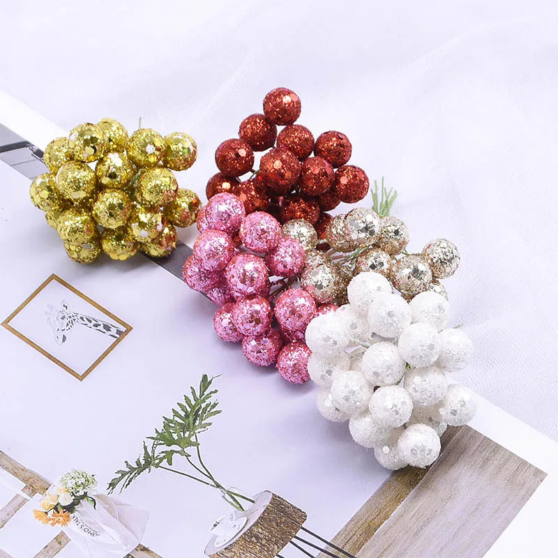 Christmas Mini Artificial Cherry Flower