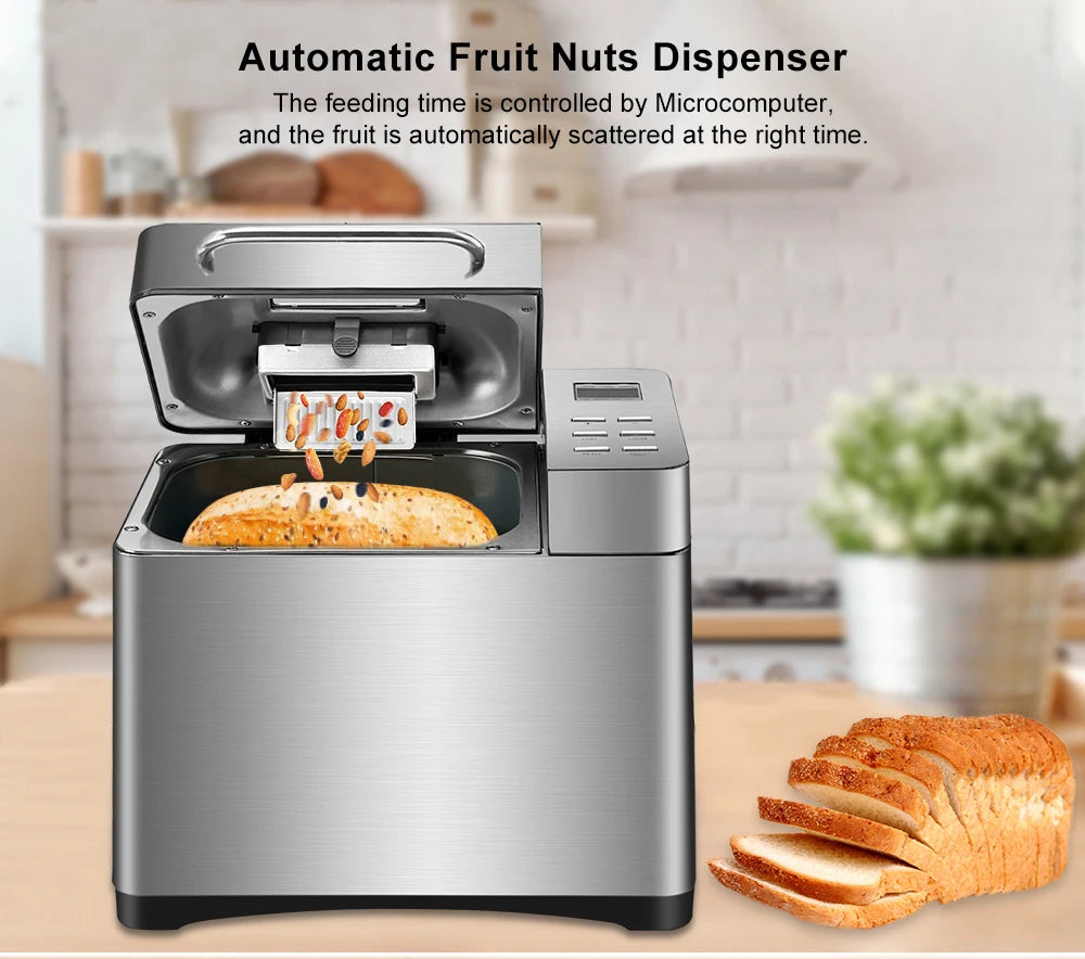 Stainless Steel Automatic Bread Maker