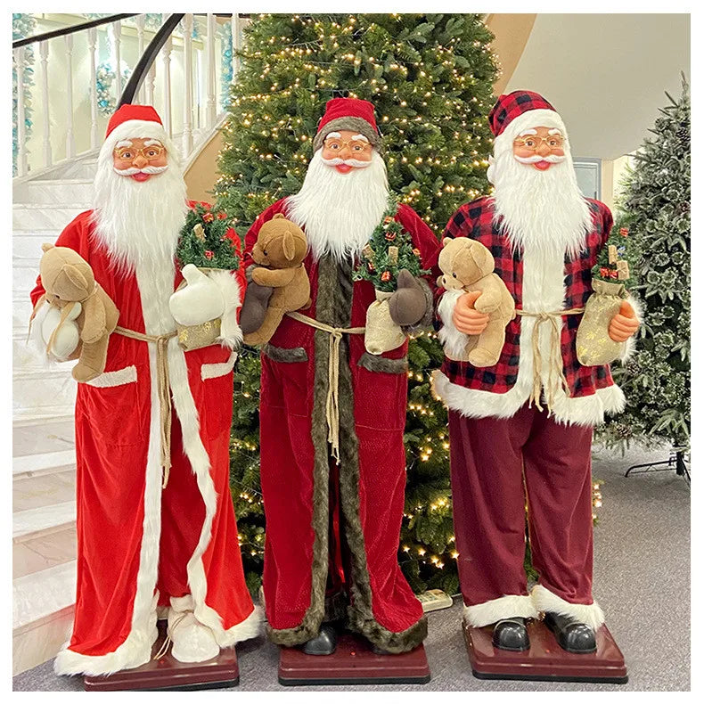 Santa Claus Christmas Decor with Lights and Voice control