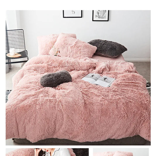  Velvet Duvet Cover Bed 