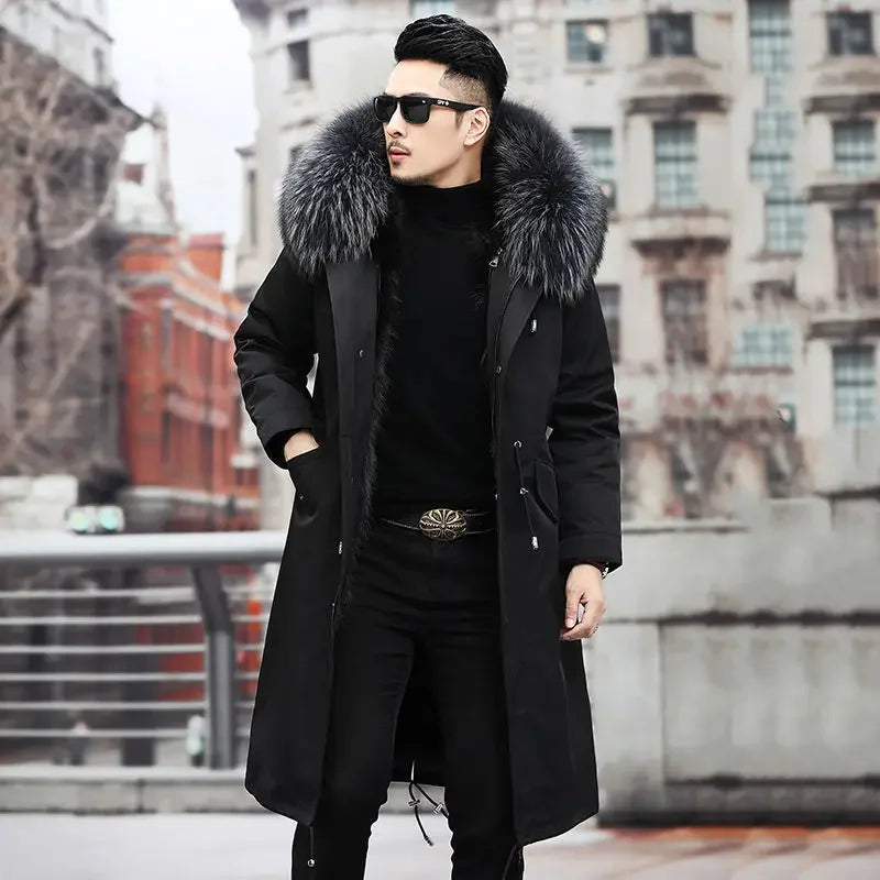 Casual Warm Hooded Fur Coat