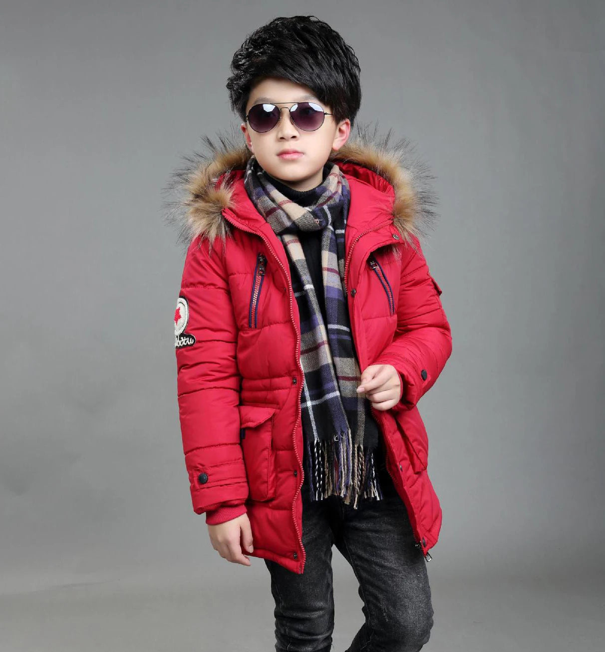 Heavy Warm Winter Hooded  Jacket for Boys