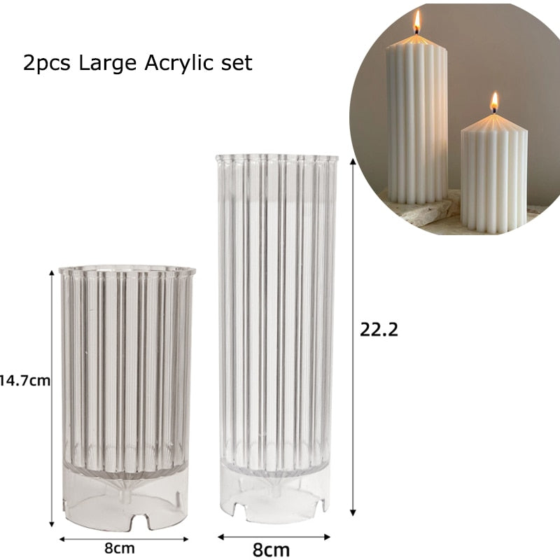 Cylindrical silicone Candle Mold