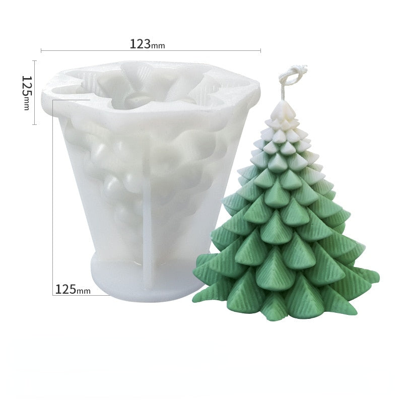 Large Christmas Scented Silicone Candle Mold