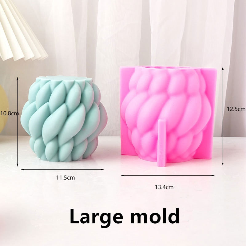 Geometric shapes candle silicone mold