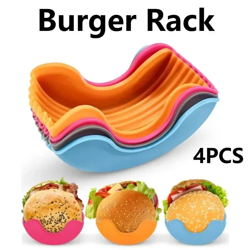 Silicone Reusable Burger Shelf