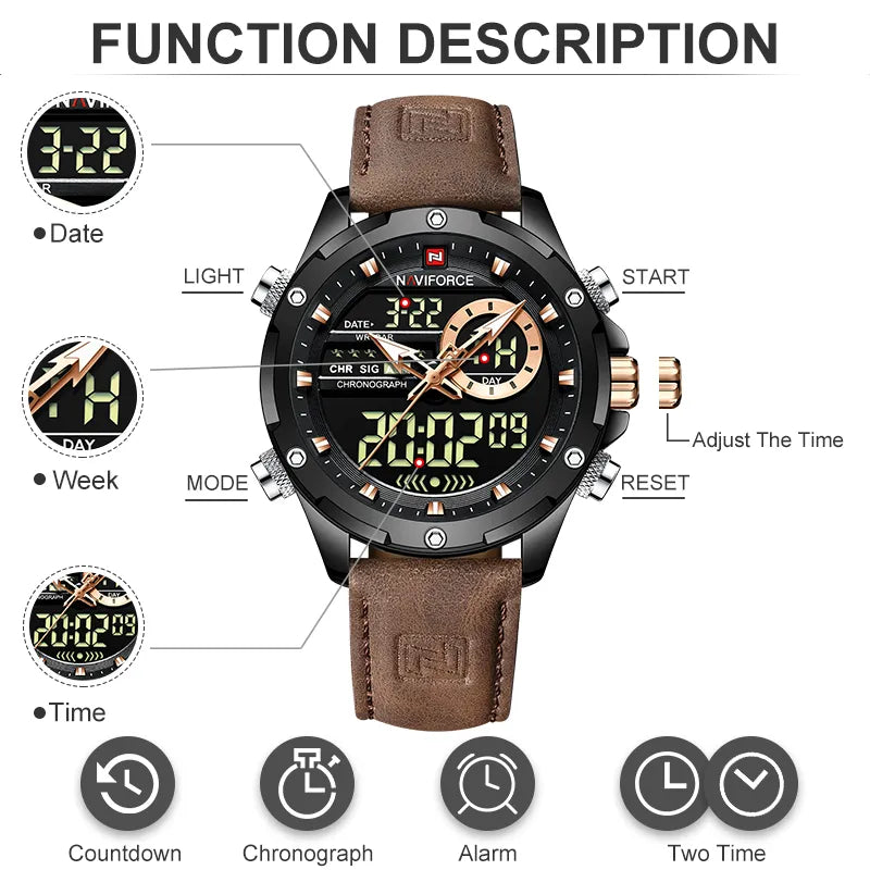 Digital Sports Waterproof  Watch