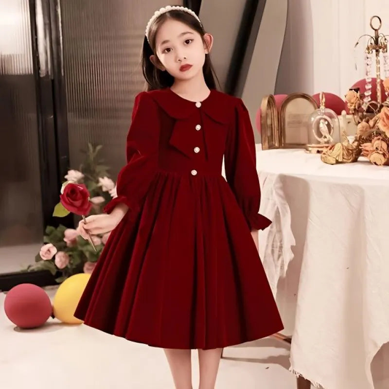 Long Sleeves Princess Dress