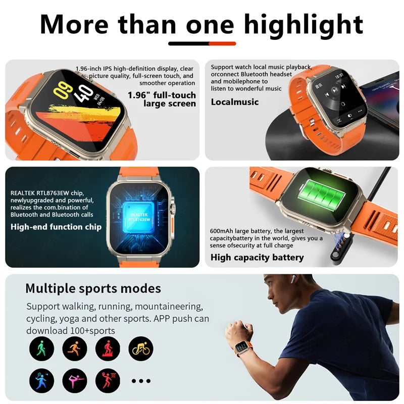 Bluetooth Call Smart Watch