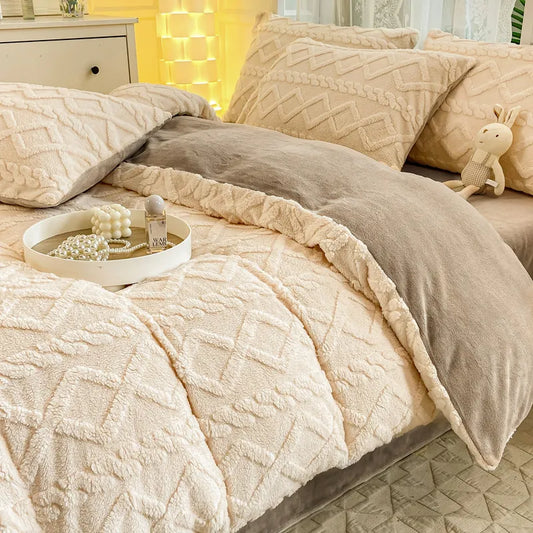 Velvet Duvet Cover for  Double Beds (without pillowcase)