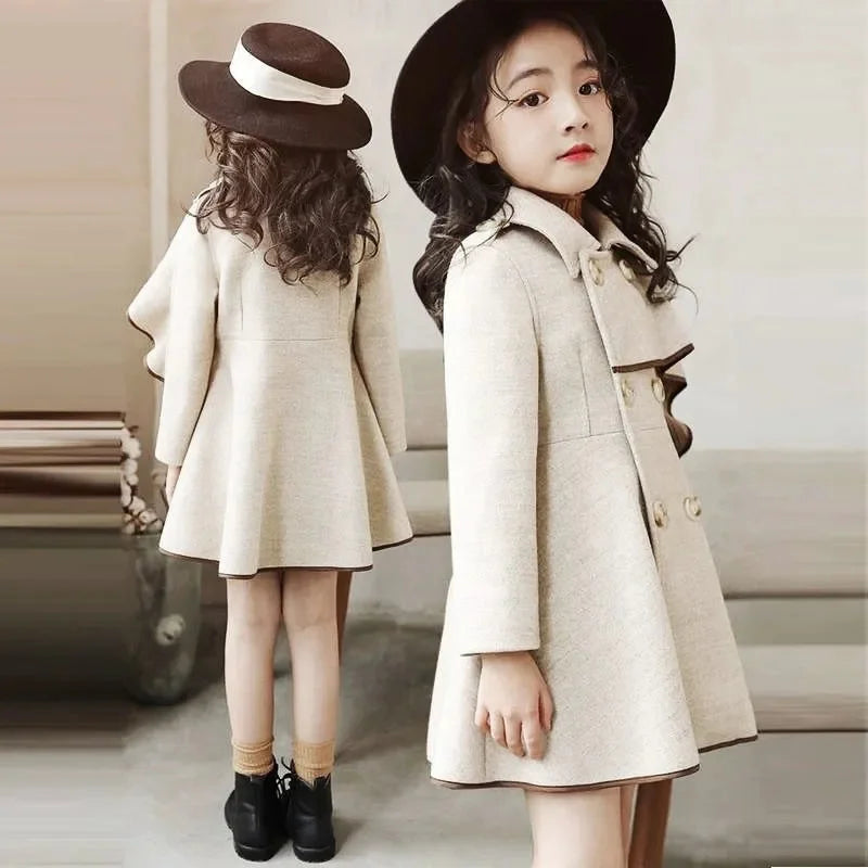 European Style Winter Warm Woolen Coat