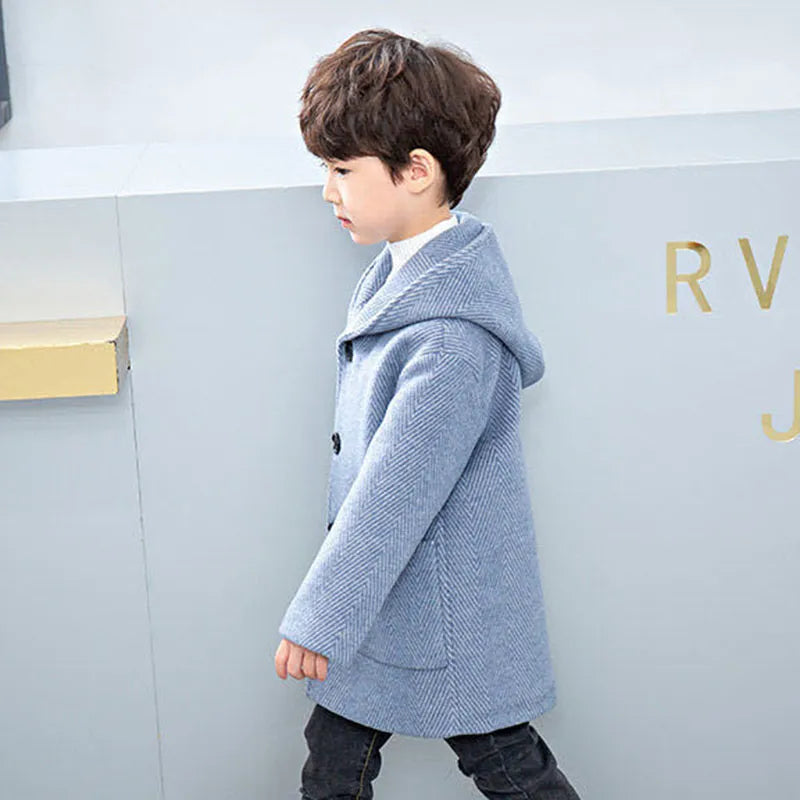 Casual Warm Winter Hooded  Jacket for Boys