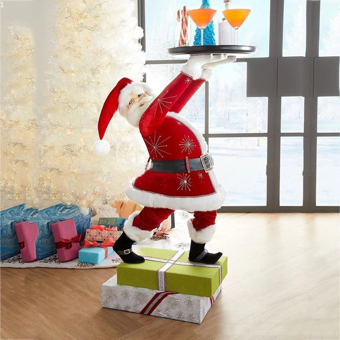 Santa Claus Cake and Dessert Stand