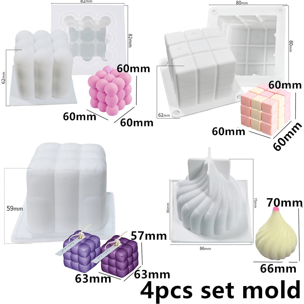 Big shapes Silicone Candle Mold