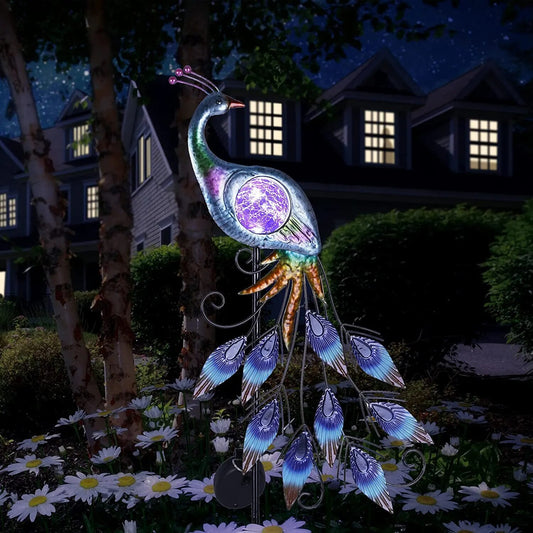 Waterproof Solar Peacock Garden Light