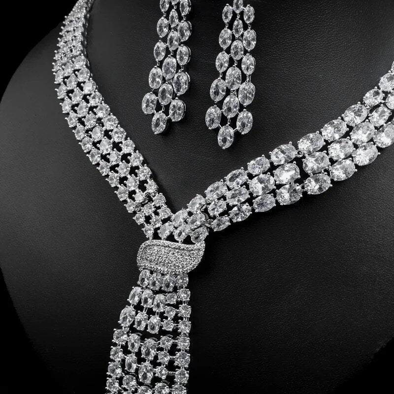 Handmade Wedding accessories set bridal necklace-Dubai