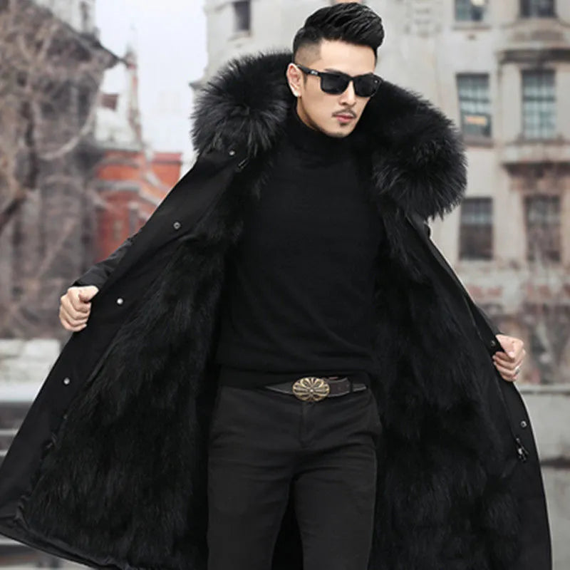 Casual Warm Hooded Fur Coat