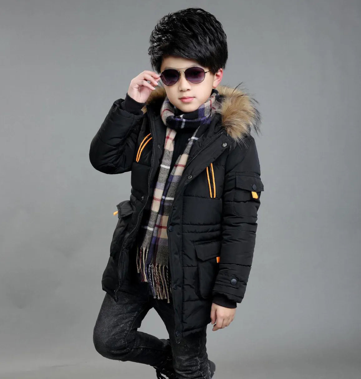 Heavy Warm Winter Hooded  Jacket for Boys