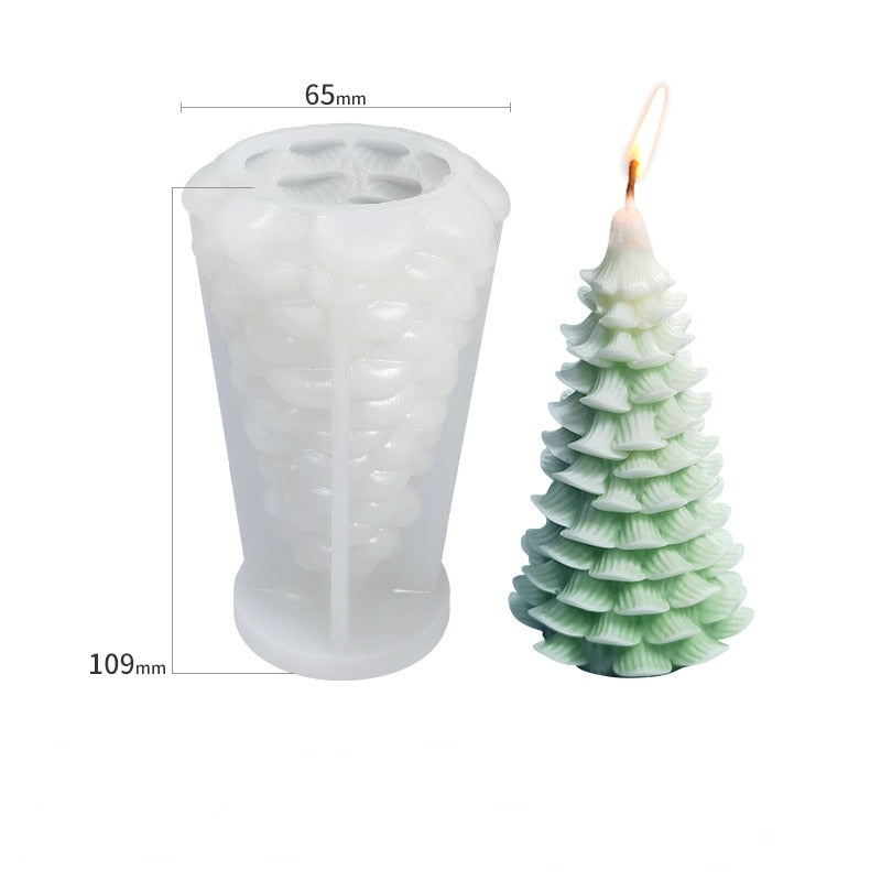 Large Christmas Scented Silicone Candle Mold