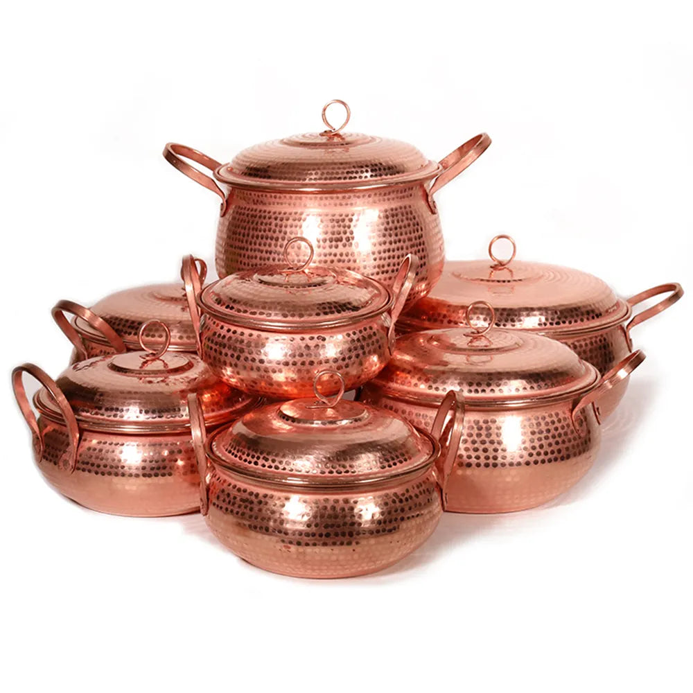 Handmade Copper Gas Cooker Set