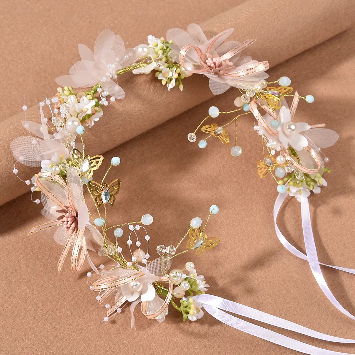 Bridal Wedding Pearl Crowns for Girls