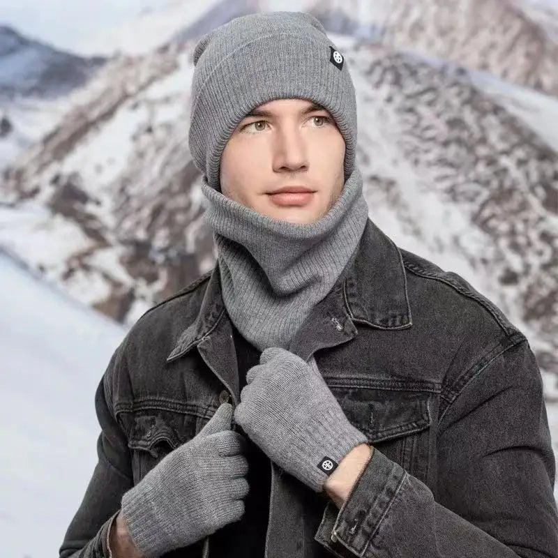 Fashion Thicken Cap/Scarf Set