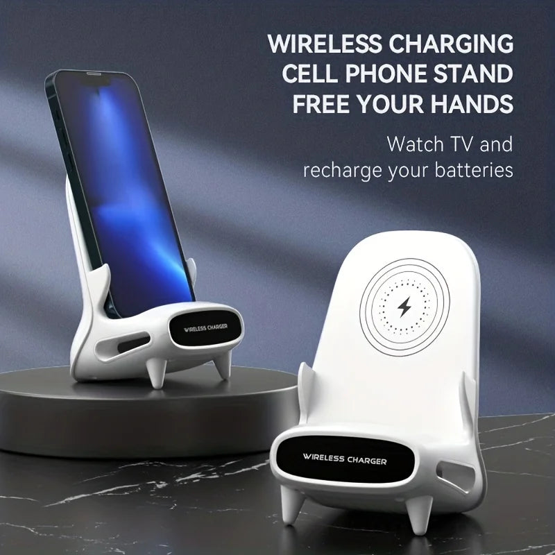 Portable Mini Wireless Charger Desk Stand