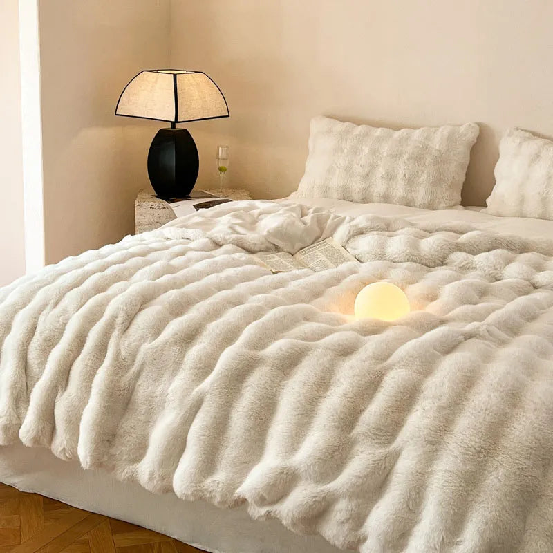 Fur Winter Blankets for Beds