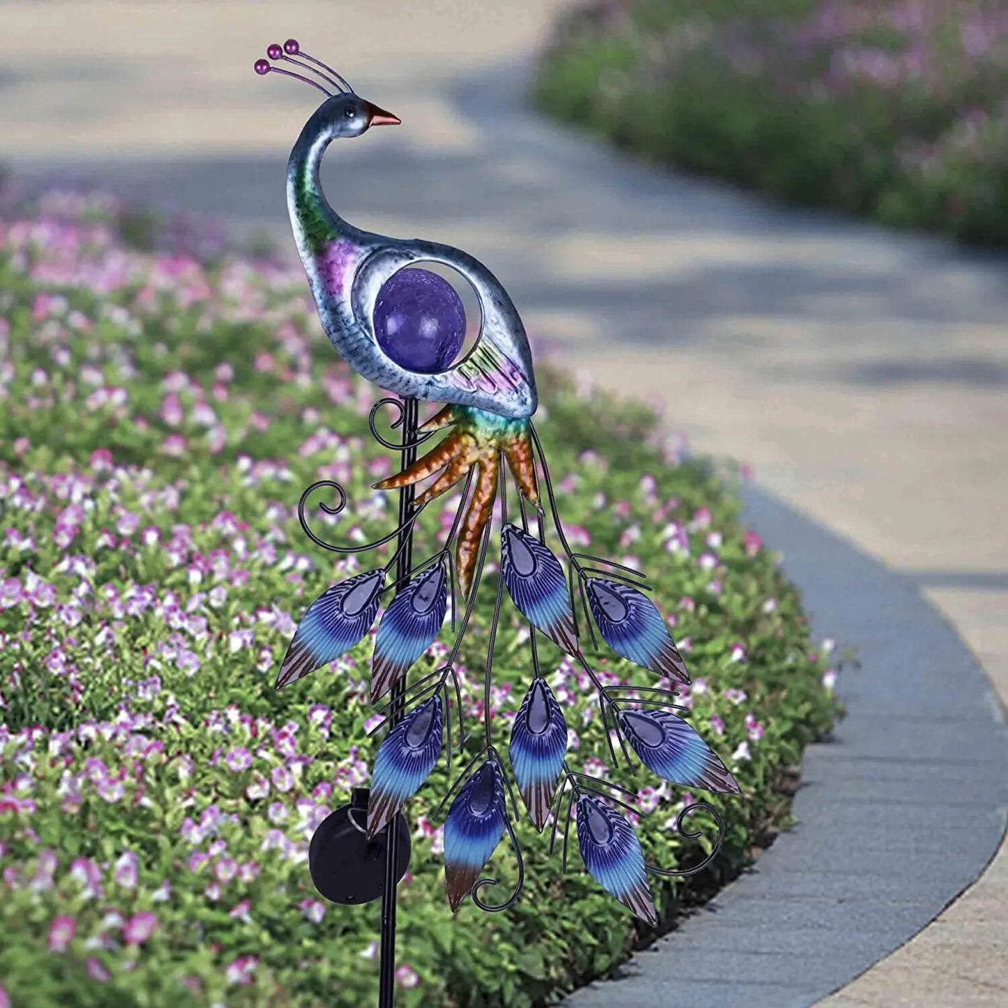 Waterproof Solar Peacock Garden Light