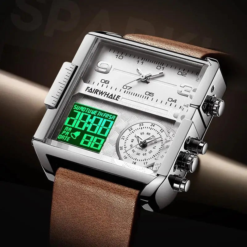 Luxury Mark Fairwhale Leather Watch