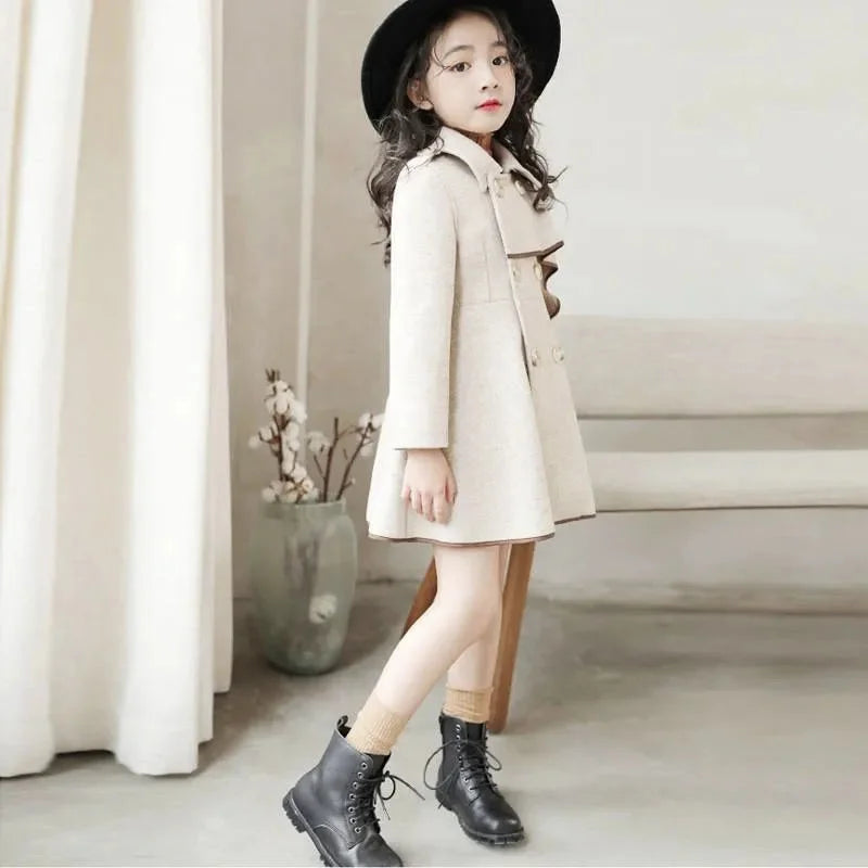 European Style Winter Warm Woolen Coat