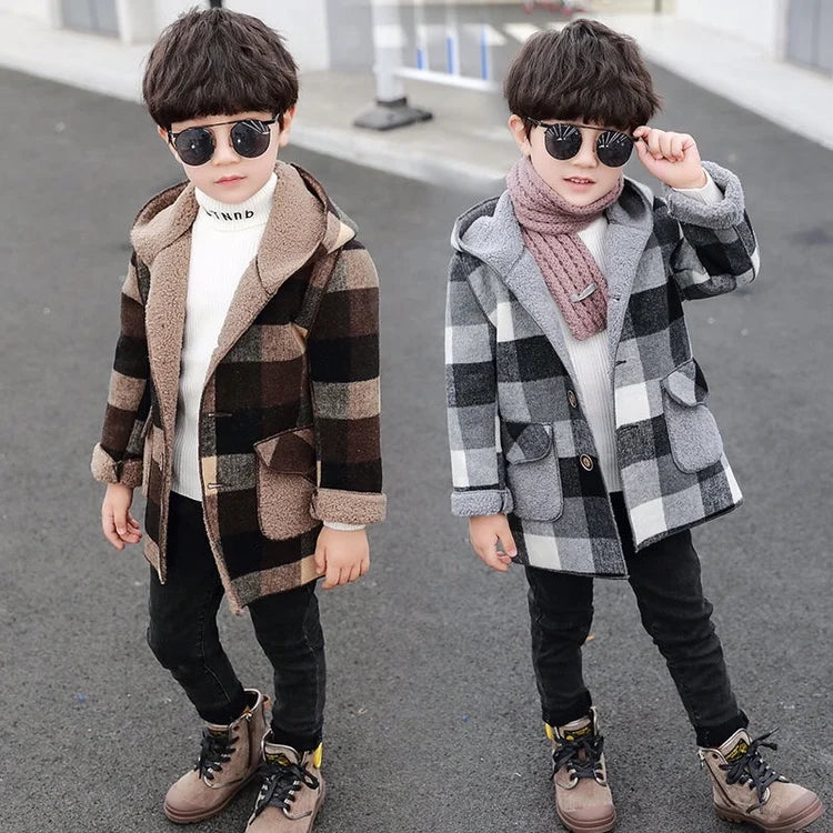 Winter Fleece Hooded Jacket for Boy