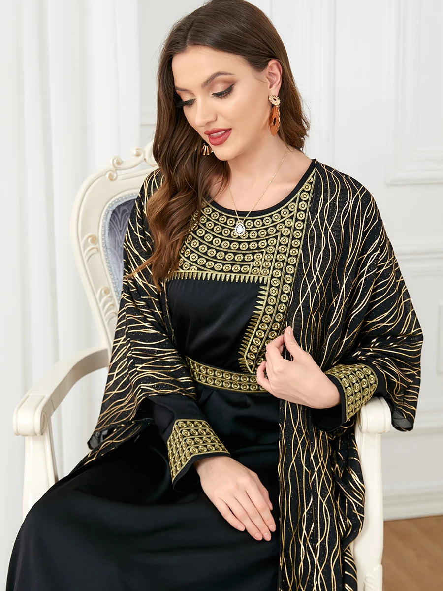 Elegant Two Piece Turkan fashion Abaya