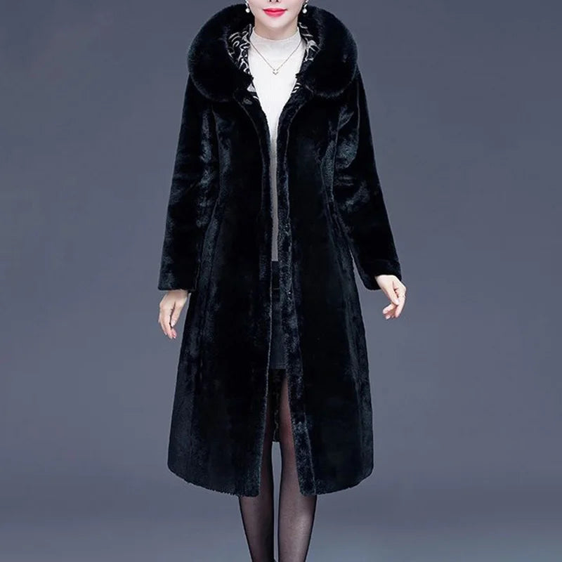 Faux Fur Two-sided Velvet Warm Jacket