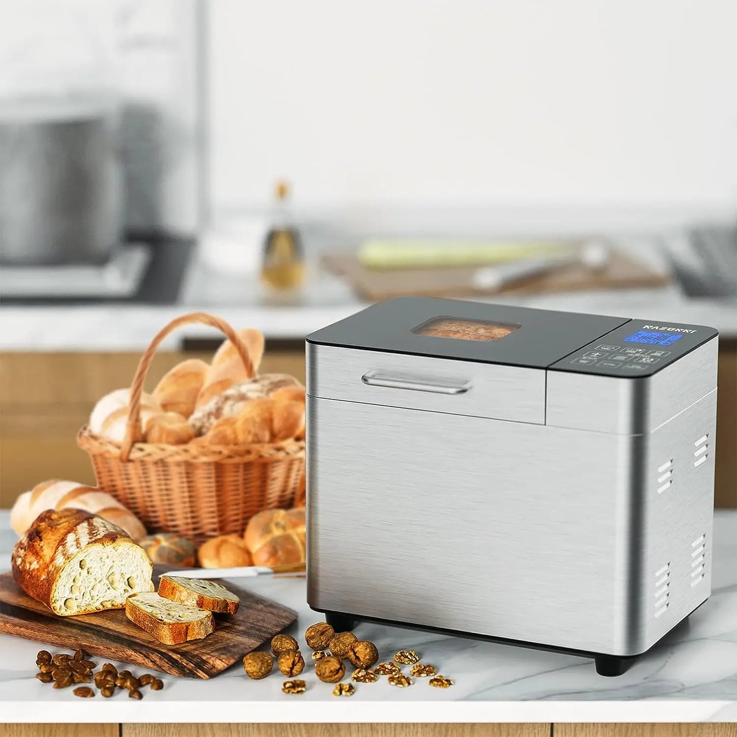 Stainless Steel Automatic Bread Maker