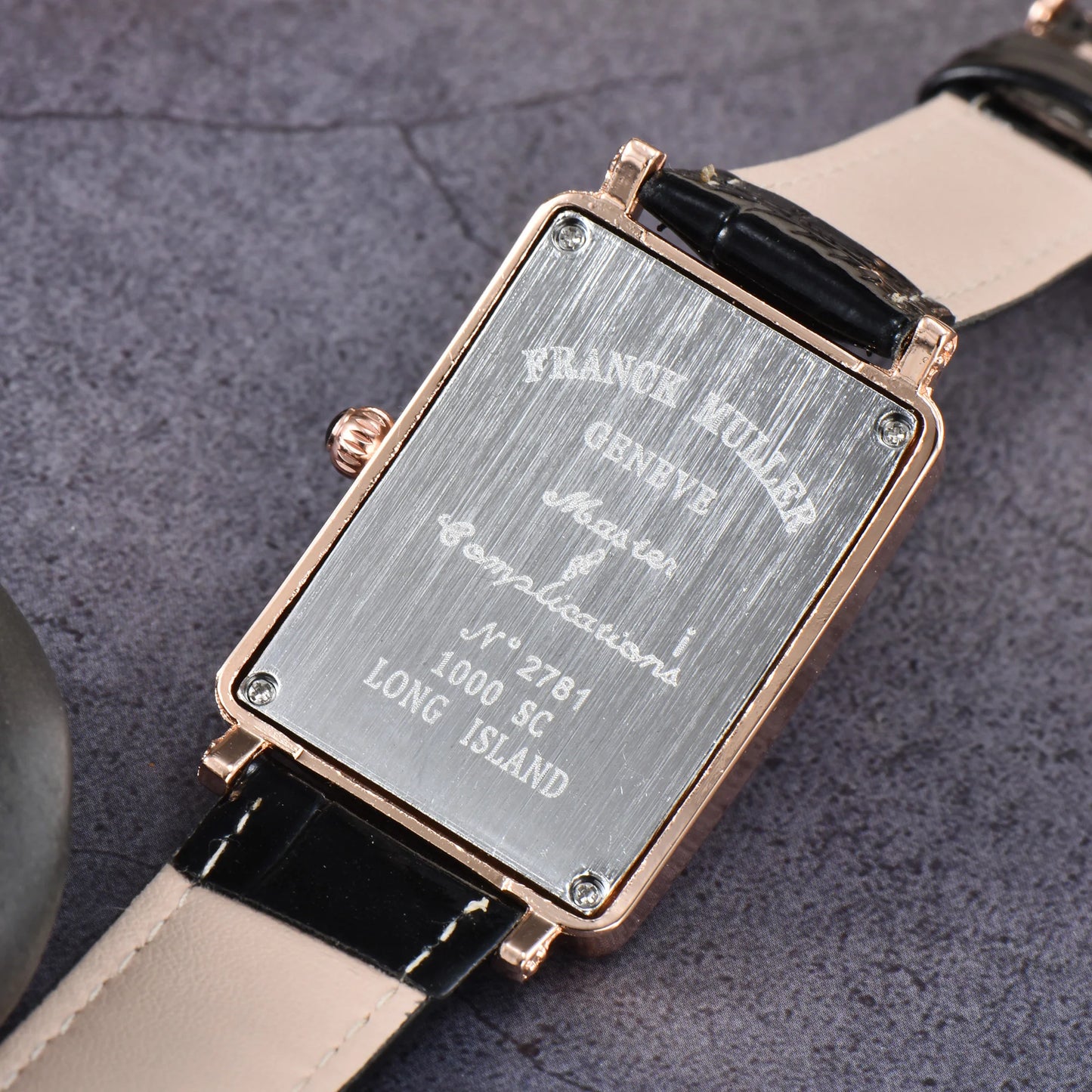 Luxury FRANCK MULLER Diamond Leather Watch