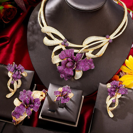 Handmade Wedding accessories set bridal necklace-Dubai