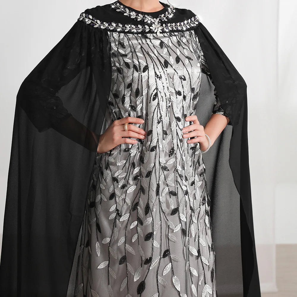 Elegant Abaya with Cape