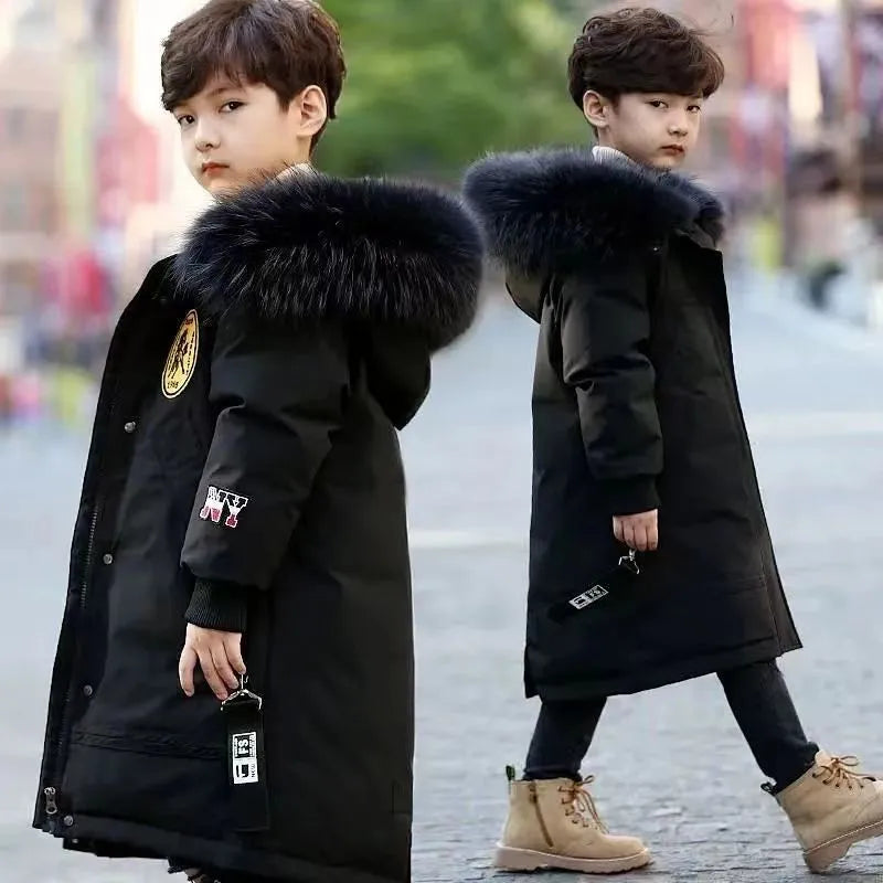 Winter Casual Hooded Thicken Long Coat