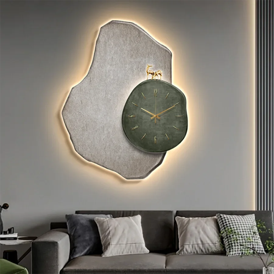 Luxury Living Room Wall Clock Modern Design