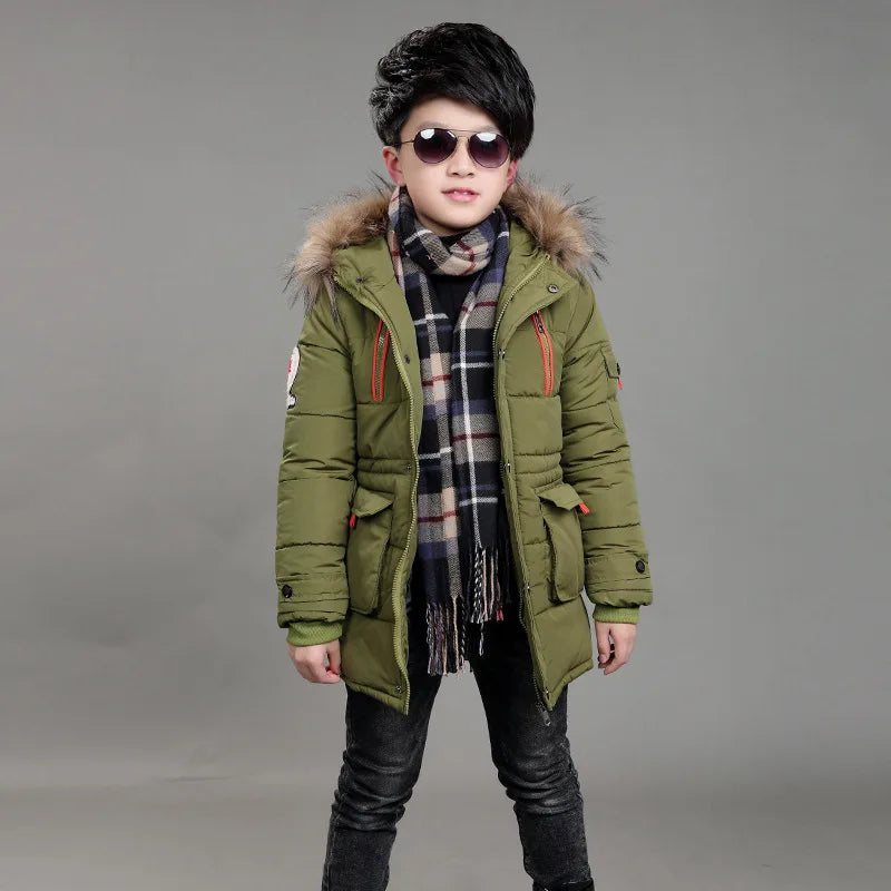 Heavy Warm Winter Hooded  Jacket for Boys