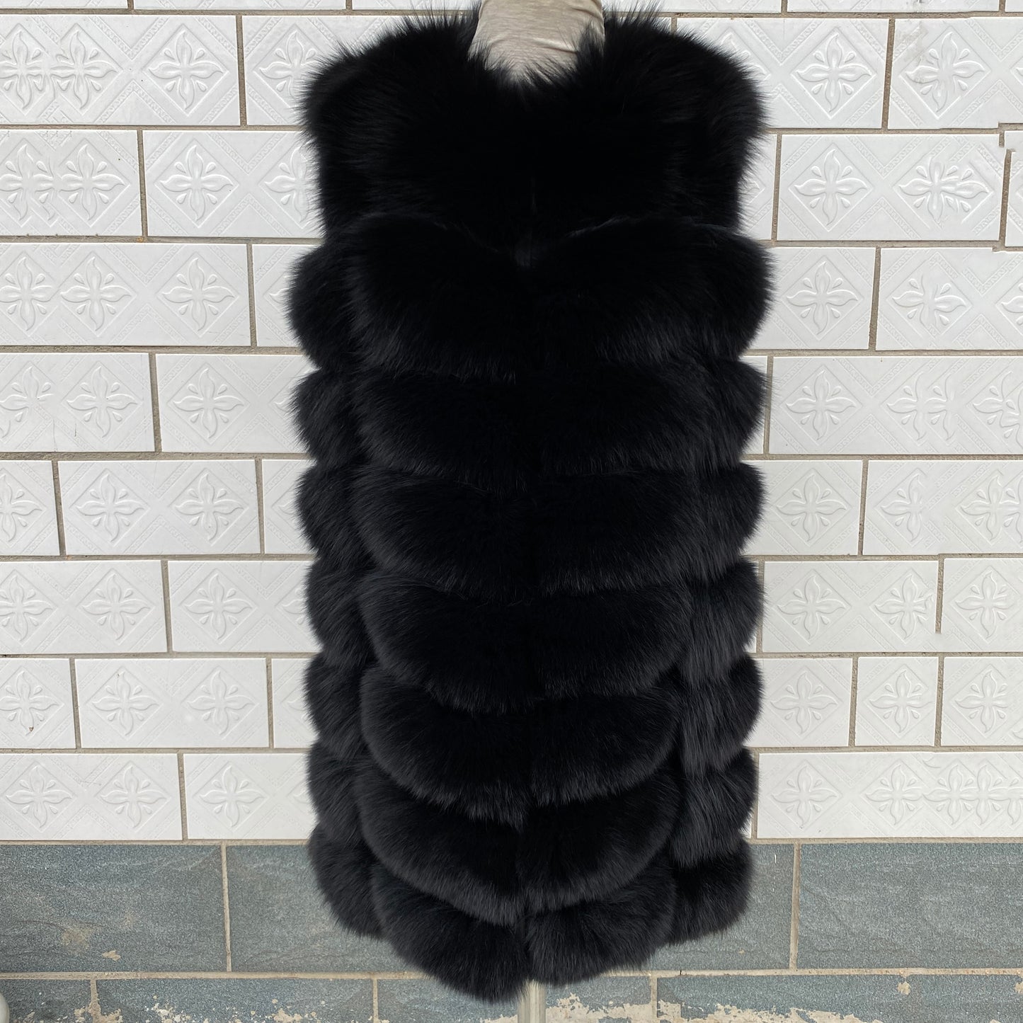 Luxury Real Fox Fur Coat