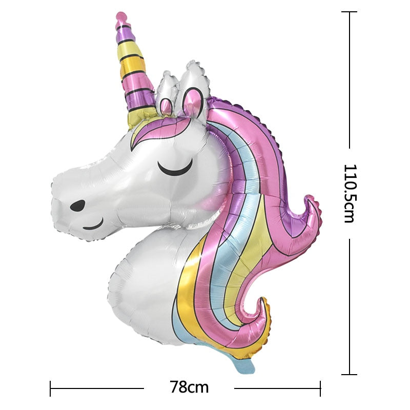 Unicorn Foil Balloons Birthday Party Theme