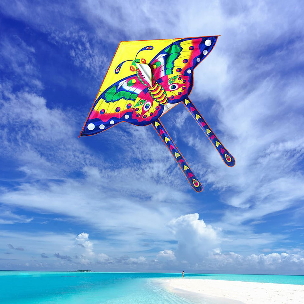 Butterfly Kite With Handle Line Toy